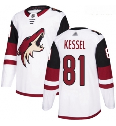 Coyotes #81 Phil Kessel White Road Authentic Stitched Youth Hockey Jersey