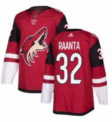 Youth Adidas Arizona Coyotes 32 Antti Raanta Authentic Burgundy Red Home NHL Jersey 