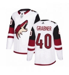 Youth Adidas Arizona Coyotes 40 Michael Grabner Authentic White Away NHL Jersey 