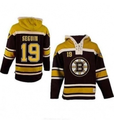 Boston Bruins 19# Tyler Seguin Black Color Hooded Sweatshirt