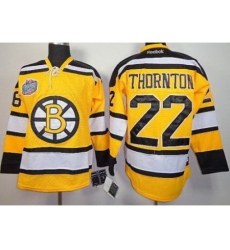 Boston Bruins 22 Shawn Thornton Yellow NHL Jerseys