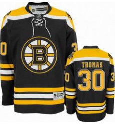 Boston Bruins #30 THOMAS Black Hockey Jerseys