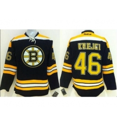 Boston Bruins #46 David Krejci Black Stitched NHL Jersey