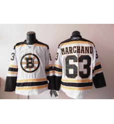 Boston Bruins 63 marchand white jersey