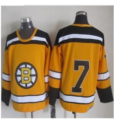 Boston Bruins #7 Phil Esposito Yellow CCM Throwback Stitched NHL Jersey