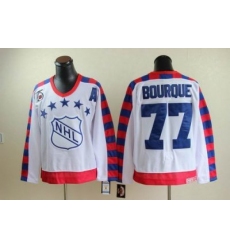 Boston Bruins #77 Ray Bourque all star 75th Anniversary white CCM Jersey