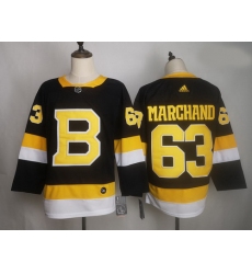Bruins 63 Brad Marchand Black Adidas Jersey