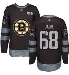Bruins #68 Jaromir Jagr Black 1917 2017 100th Anniversary Stitched NHL Jersey