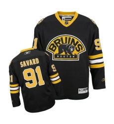 Marc Savard Black Premier Jersey Reebok Boston Bruins 91 Third