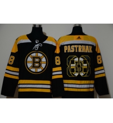 Men Boston Bruins 88 David Pastrnak Black Adidas Fashion Jersey