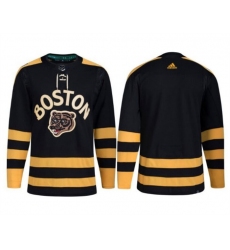 Men Boston Bruins Blank Black Classic Primegreen Stitched Jersey