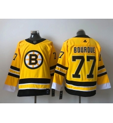 Men Boston Bruins Ray Bourque 77 Yellow 2021 Adidas Stitched NHL Jersey