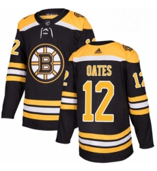 Mens Adidas Boston Bruins 12 Adam Oates Authentic Black Home NHL Jersey 