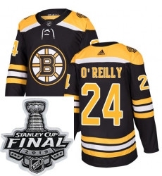 Mens Adidas Boston Bruins 24 Terry OReilly Authentic Black Home NHL Jersey