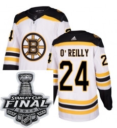 Mens Adidas Boston Bruins 24 Terry OReilly Authentic White Away NHL Jersey