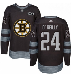Mens Adidas Boston Bruins 24 Terry OReilly Premier Black 1917 2017 100th Anniversary NHL Jersey 