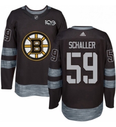 Mens Adidas Boston Bruins 59 Tim Schaller Premier Black 1917 2017 100th Anniversary NHL Jersey 