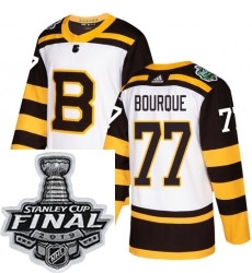 Mens Adidas Boston Bruins 77 Ray Bourque Authentic White 2019 Winter Classic NHL Jersey