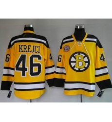 NEW Boston Bruins #46 David Krejci 2010 Winter Classic Premier Jersey