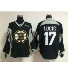 NHL Boston Bruins #17 Milan Lucic black jerseys