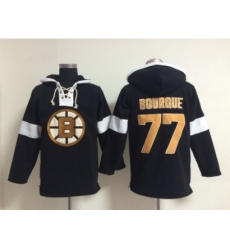 NHL Boston Bruins #77 Ray Bourque black jerseys[pullover hooded sweatshirt]