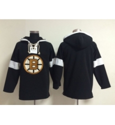 NHL Boston Bruins blank black jerseys[pullover hooded sweatshirt]