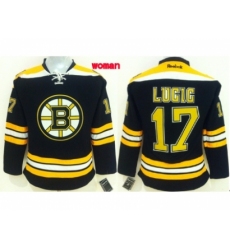 Women NHL boston bruins #17 lucic black jerseys