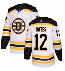 Womens Adidas Boston Bruins 12 Adam Oates Authentic White Away NHL Jersey 