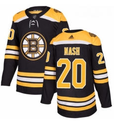 Youth Adidas Boston Bruins 20 Riley Nash Authentic Black Home NHL Jersey 