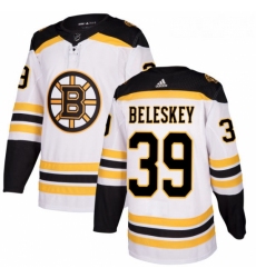 Youth Adidas Boston Bruins 39 Matt Beleskey Authentic White Away NHL Jersey 