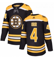 Youth Adidas Boston Bruins 4 Bobby Orr Premier Black Home NHL Jersey 