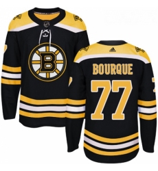 Youth Adidas Boston Bruins 77 Ray Bourque Authentic Black Home NHL Jersey 