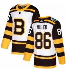 Youth Adidas Boston Bruins 86 Kevan Miller Authentic White 2019 Winter Classic NHL Jersey 