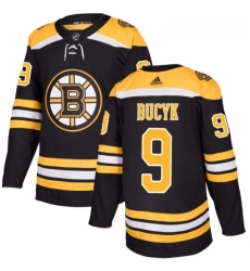 Youth Adidas Boston Bruins 9 Johnny Bucyk Premier Black Home NHL Jersey 