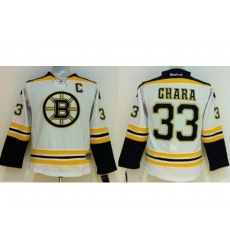Youth Boston Bruins #33 Zdeno Chara White Stitched NHL Jersey