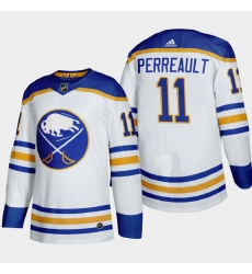 Buffalo Sabres 11 Gilbert Perreault Men Adidas 2020 21 Away Authentic Player Stitched NHL Jersey White