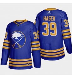 Buffalo Sabres 39 Dominik Hasek Men Adidas 2020 21 Home Authentic Player Stitched NHL Jersey Royal Blue
