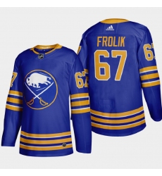 Buffalo Sabres 67 Michael Frolik Men Adidas 2020 21 Home Authentic Player Stitched NHL Jersey Royal Blue