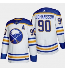 Buffalo Sabres 90 Marcus Johansson Men Adidas 2020 21 Away Authentic Player Stitched NHL Jersey White