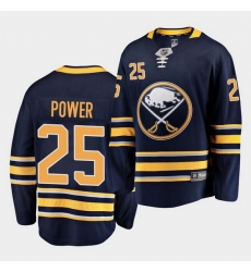 Men Buffalo Sabres 25 Owen Power Navy Stitched jersey