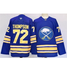 Men Buffalo Sabres 72 Tage Thompson Blue 2024 25 Stitched Jersey