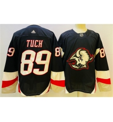Men Buffalo Sabres 89 Alex Tuch 2022 23 Black Stitched Jersey