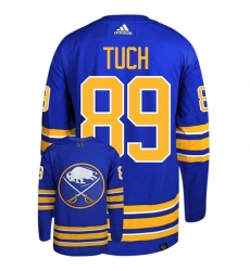 Men Buffalo Sabres 89 Alex Tuch Royal Stitched Jersey