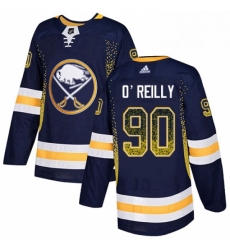 Mens Adidas Buffalo Sabres 90 Ryan OReilly Authentic Navy Blue Drift Fashion NHL Jerse