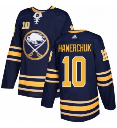 Youth Adidas Buffalo Sabres 10 Dale Hawerchuk Authentic Navy Blue Home NHL Jersey 