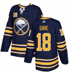 Youth Adidas Buffalo Sabres 18 Danny Gare Authentic Navy Blue Home NHL Jersey 