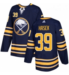 Youth Adidas Buffalo Sabres 39 Dominik Hasek Authentic Navy Blue Home NHL Jersey 