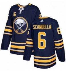Youth Adidas Buffalo Sabres 6 Marco Scandella Premier Navy Blue Home NHL Jersey 