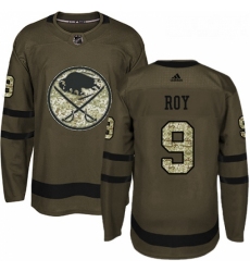 Youth Adidas Buffalo Sabres 9 Derek Roy Authentic Green Salute to Service NHL Jersey 