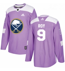 Youth Adidas Buffalo Sabres 9 Derek Roy Authentic Purple Fights Cancer Practice NHL Jersey 